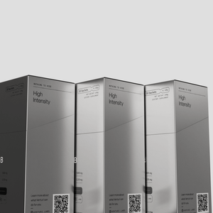 Three Venturi Air boxes standing in a row, side panels showing
