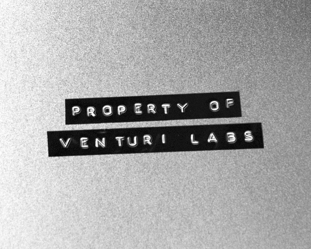 Metal case labelled Property of Venturi Labs